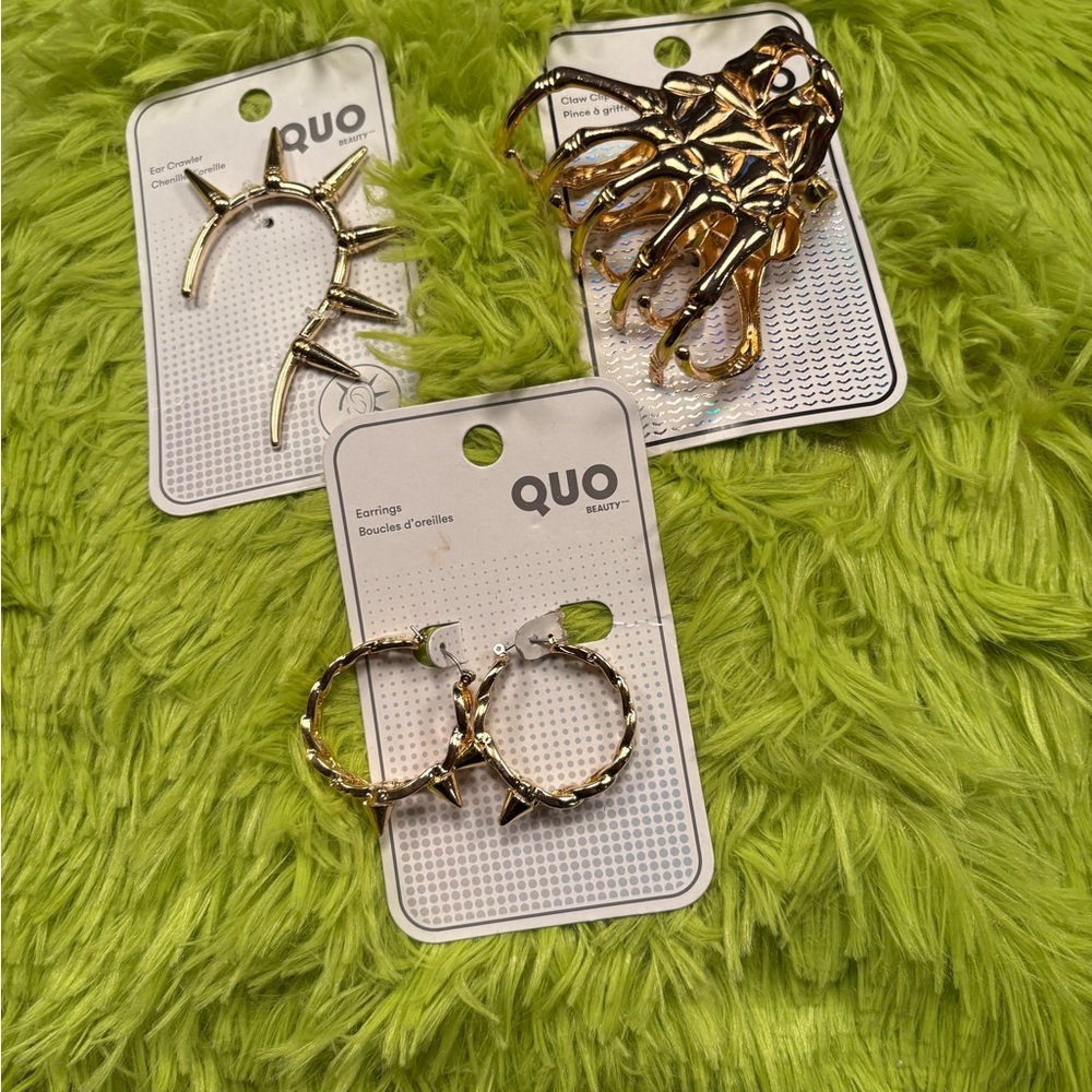 Gold Hair Accessories Set